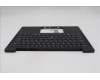 Lenovo 5M11Q54065 C-Cover with keyboard, Estonian, Black, Backlight, WWAN, UK
