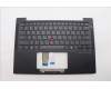 Lenovo 5M11Q54107 C-Cover with keyboard, Greek, Black, Backlight, WWAN, US