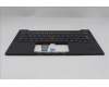 Lenovo 5M11Q54476 C-Cover with keyboard, Arabic, Black, Backlight, US