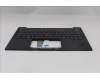 Lenovo 5M11Q54484 C-Cover with keyboard, Belgian, Black, Backlight, UK