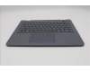 Lenovo 5M11Q55213 C-Cover with keyboard, Arabic, Luna Grey, Non-Backlight, No World Face Camera, US