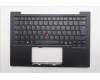 Lenovo 5M11Q56066 C-Cover with keyboard, Spanish, Deep Black, FingerPrint Reader, WWAN, UK