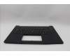 Lenovo 5M11Q60752 C-Cover with keyboard, Czech Slovakian, Black, Backlight, UK