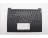 Lenovo 5M11Q60869 C-Cover with keyboard, Switzerland, Black, Backlight, UK
