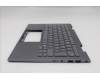 Lenovo 5M11R38942 C-Cover with keyboard, German, Luna Grey, FingerPrint Reader, WLAN, UK