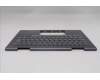 Lenovo 5M11R38942 C-Cover with keyboard, German, Luna Grey, FingerPrint Reader, WLAN, UK