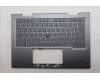 Lenovo 5M11R38952 C-Cover with keyboard, Italian, Luna Grey, FingerPrint Reader, WLAN, UK