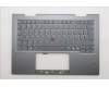 Lenovo 5M11R39422 C-Cover with keyboard, French, Luna Grey, FingerPrint Reader, WWAN, US