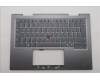 Lenovo 5M11R39462 C-Cover with keyboard, Switzerland, Luna Grey, FingerPrint Reader, WWAN, UK
