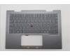 Lenovo 5M11R39508 C-Cover with keyboard, Hebrew, Luna Grey, FingerPrint Reader, WWAN, US