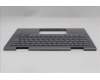 Lenovo 5M11R39527 C-Cover with keyboard, Nordic, Luna Grey, FingerPrint Reader, WWAN, UK