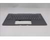 Lenovo 5M11R91404 C-Cover with keyboard, Arabic, Grey, Backlight, FingerPrint Reader, US
