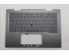 Lenovo 5M11R91451 C-Cover with keyboard, Portuguese, Grey, Backlight, FingerPrint Reader, UK