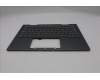 Lenovo 5M11R91458 C-Cover with keyboard, Spanish, Grey, Backlight, FingerPrint Reader, UK