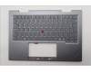 Lenovo 5M11R91545 C-Cover with keyboard, UK English, Grey, Backlight, FingerPrint Reader, WWAN, UK