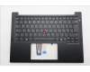 Lenovo 5M11S09760 C-Cover with keyboard, Danish, Black, Backlight, UK