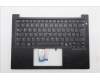 Lenovo 5M11S09772 C-Cover with keyboard, German, Black, Backlight, UK