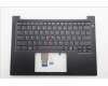 Lenovo 5M11S09834 C-Cover with keyboard, US English Euro, Black, Backlight, US