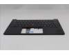 Lenovo 5M11S10024 C-Cover with keyboard, Nordic, Black, Backlight, UK