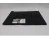 Lenovo 5M11S10166 C-Cover with keyboard, Belgian, Black, Backlight, UK