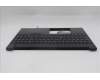 Lenovo 5M11S10173 C-Cover with keyboard, Spanish, Black, Backlight, UK