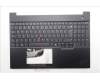 Lenovo 5M11S10179 C-Cover with keyboard, German, Black, Backlight, UK