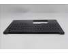 Lenovo 5M11S10224 C-Cover with keyboard, US English Euro, Black, Backlight, US