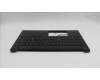 Lenovo 5M11S10345 C-Cover with keyboard, Arabic, Black, Backlight, US