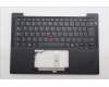 Lenovo 5M11S15567 C-Cover with keyboard, Belgian, Black, Backlight, UK