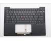 Lenovo 5M11S15590 C-Cover with keyboard, US English Euro, Black, Backlight, US
