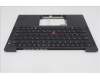 Lenovo 5M11S15717 C-Cover with keyboard, Hebrew, Black, Backlight, WWAN, US