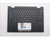 Lenovo 5M11S15897 C-Cover with keyboard, US English Euro, Black, Backlight, US