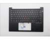 Lenovo 5M11S26864 C-Cover with keyboard, Italian, Black, Backlight, UK