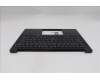 Lenovo 5M11S26882 C-Cover with keyboard, Czech Slovakian, Black, Backlight, UK