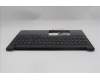 Lenovo 5M11S27062 C-Cover with keyboard, German, Black, Backlight, UK