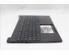 Lenovo 5M11S27107 C-Cover with keyboard, US English Euro, Black, Backlight, US