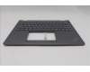 Lenovo 5M11S30223 C-Cover with keyboard, Greek, Luna Grey, Backlight, World Face Camera, Heat Staking, US