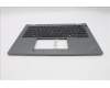 Lenovo 5M11S30286 C-Cover with keyboard, Italian, Luna Grey, Non-Backlight, No World Face Camera, Heat Staking, UK