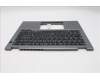 Lenovo 5M11S30286 C-Cover with keyboard, Italian, Luna Grey, Non-Backlight, No World Face Camera, Heat Staking, UK