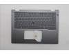 Lenovo 5M11S30325 C-Cover with keyboard, Belgian, Luna Grey, Backlight, No World Face Camera, Heat Staking, UK
