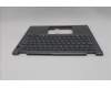 Lenovo 5M11S30476 C-Cover with keyboard, Belgian, Luna Grey, Backlight, World Face Camera, Heat Staking, UK