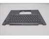 Lenovo 5M11S30505 C-Cover with keyboard, Hungarian, Luna Grey, Backlight, World Face Camera, Heat Staking, UK