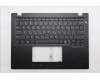 Lenovo 5M11S30605 C-Cover with keyboard, Greek, Black, Backlight, Heat Staking, US
