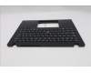Lenovo 5M11S30633 C-Cover with keyboard, Belgian, Black, Non-Backlight, Heat Staking, UK