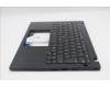 Lenovo 5M11S33715 C-Cover with keyboard, Italian, Black, Backlight, Heat Staking, UK