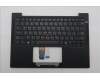 Lenovo 5M11S37490 C-Cover with keyboard, Arabic, Black, Backlight, WWAN, US