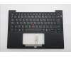 Lenovo 5M11S37983 C-Cover with keyboard, Belgian, Black, Backlight, UK