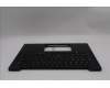 Lenovo 5M11S38016 C-Cover with keyboard, German, Black, Backlight, UK
