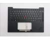 Lenovo 5M11S38118 C-Cover with keyboard, US English Euro, Black, Backlight, WWAN, US