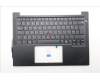 Lenovo 5M11S53755 C-Cover with keyboard, Danish, Black, Backlight, UK